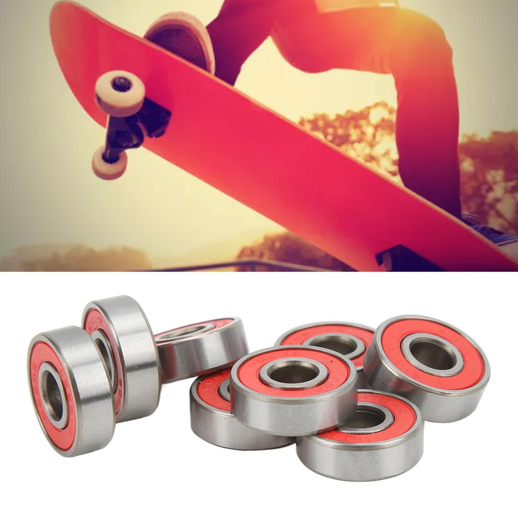 8Pcs 608 ABEC 9 Bring Carbon Steel Sled Brings 8x22x7mm for Roller Skates Dance Boards
