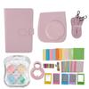 Instant Camera Protective Case with Photo Frames Album Shoulder Strap Selfie Mirror Filters Stickers for Fujifilm Instax Mini12
