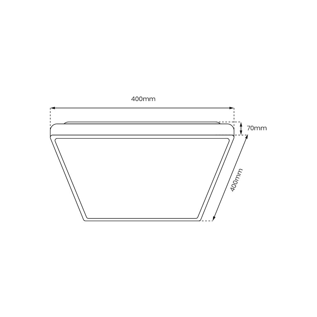 Plafon Quadro Led Biały Milagro Ml7928