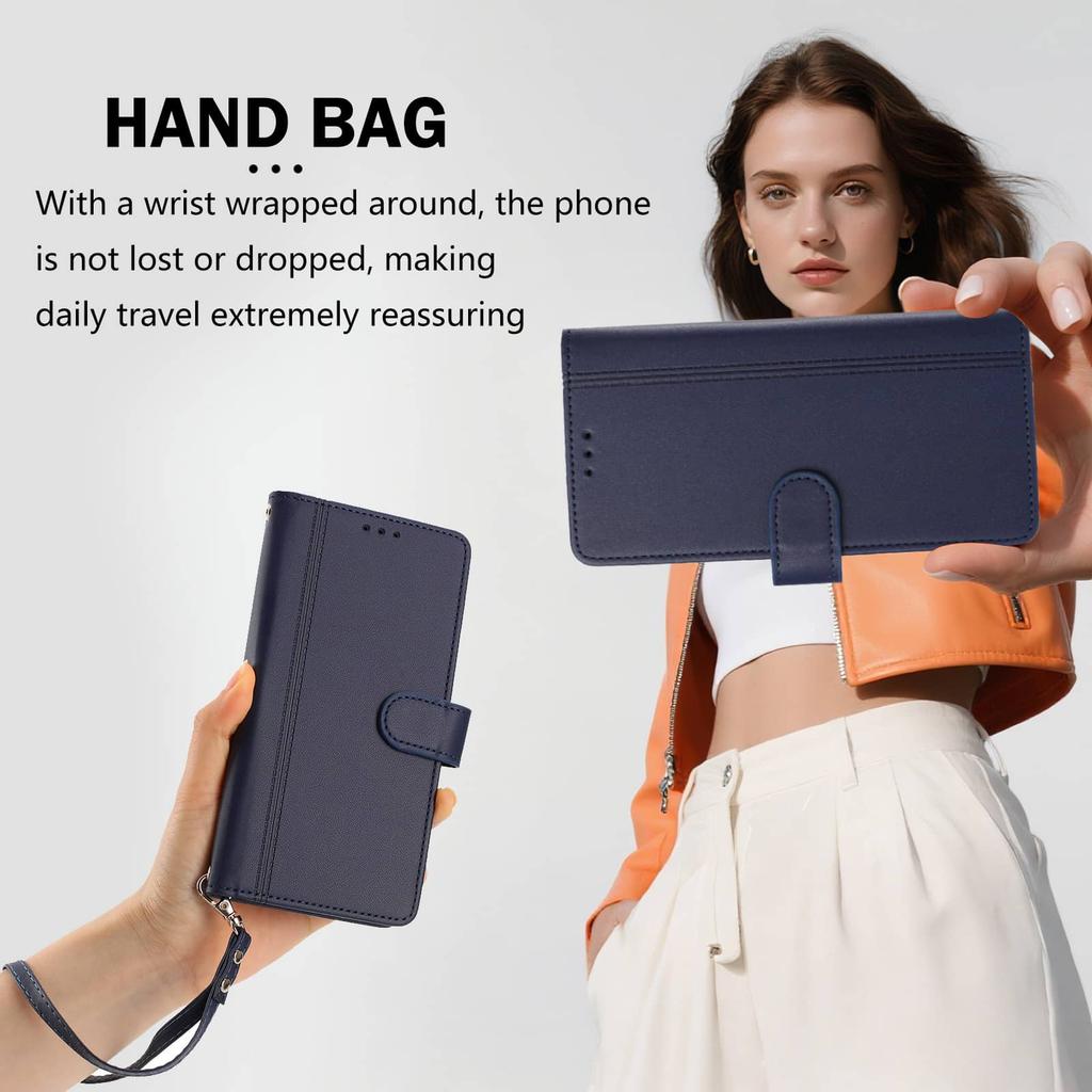 Wallet Case for Motorola Moto Edge 2026 G Stylus 5G 2025 Edge 60 Stylus X30 G67 G77 G87 G Power Cover Slim Flip Magnetic Clasp