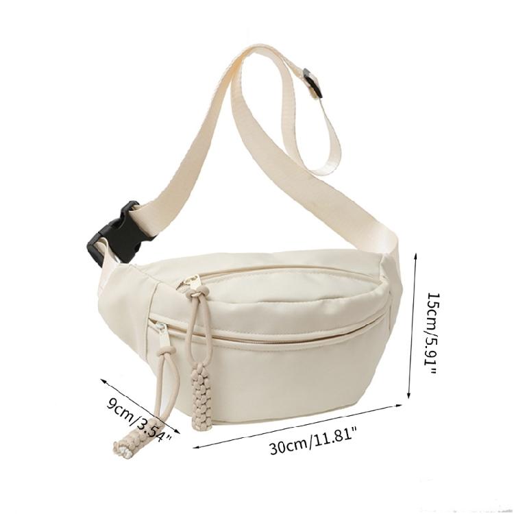 Crossbody Fanny Pack Chest Bag Belt Bag with Adjustable Strap for Men and Women