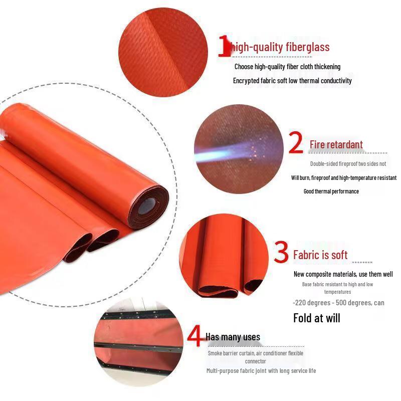 Shangqi Fireproof Silicone Smoke Curtain Fabric