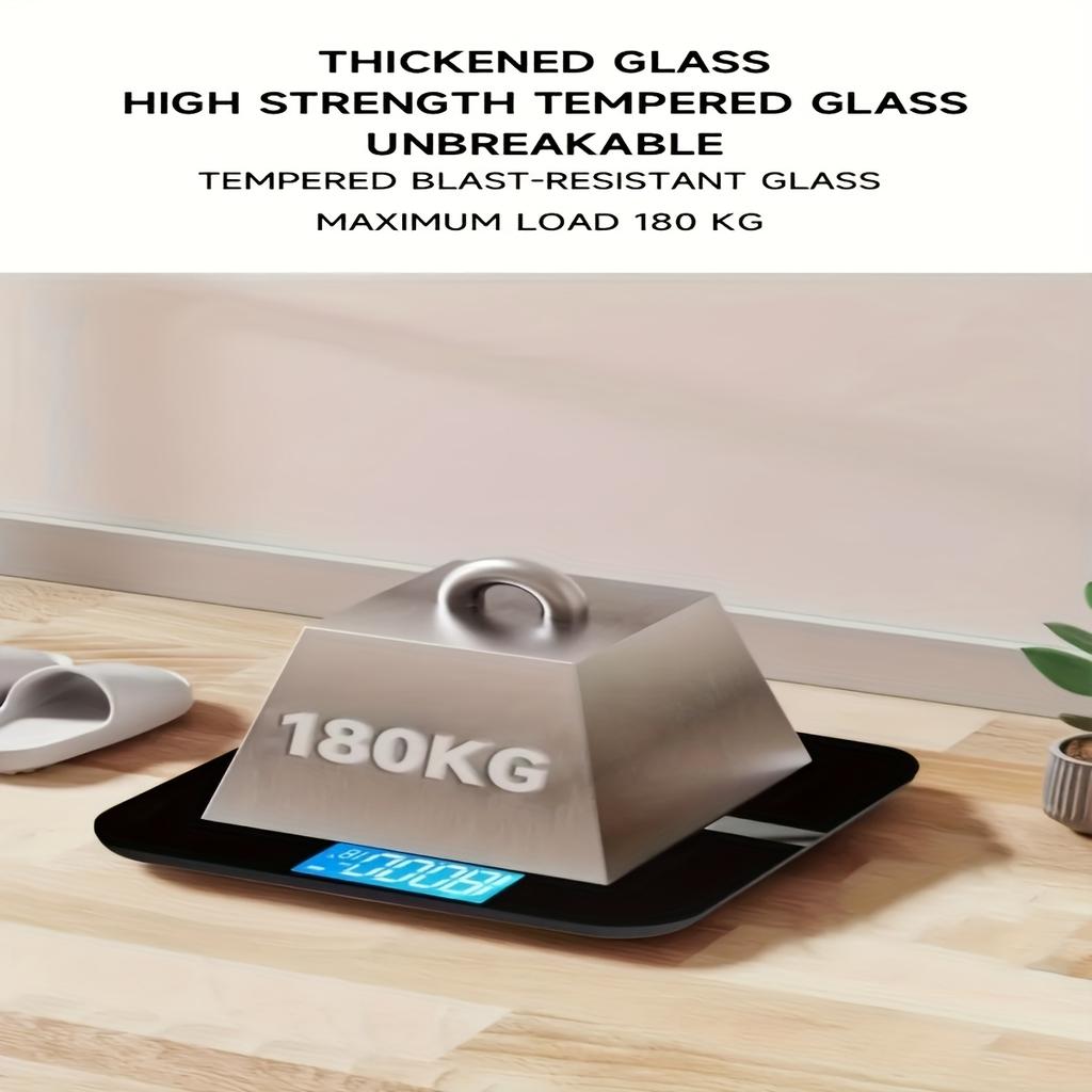 high qualityDigital Body Weight Scale with LCD Display & Temperature Meter - High-Precision Bathroom Scale Suitable for Use, Compatible with