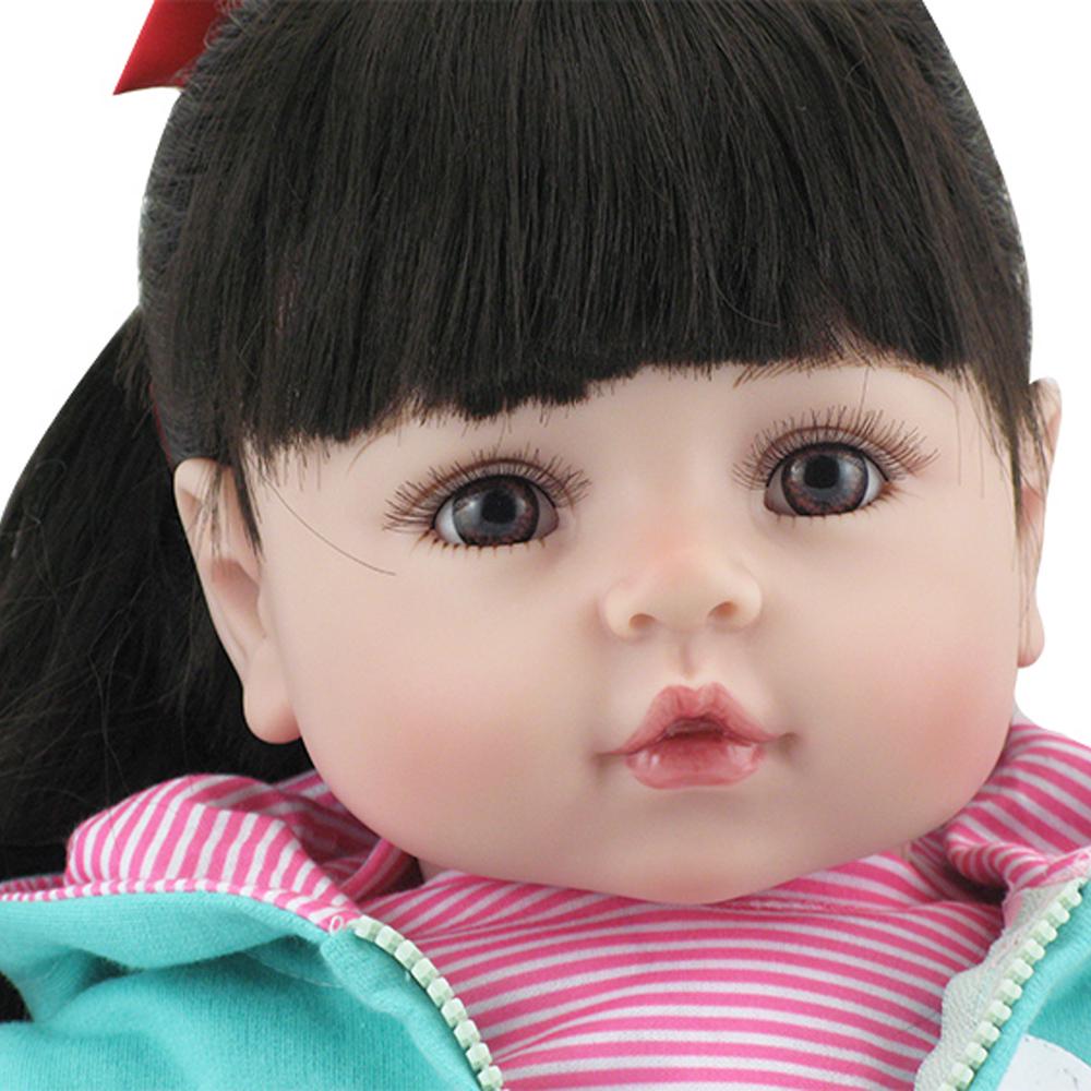 Buy Pinky 55cm Big Reborn Toddler Long Hair Soft Silicone Vinyl