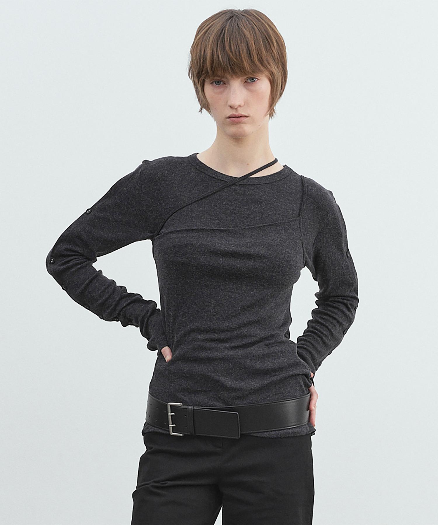 Mario Twist Bustier (Charcoal) Charcoal