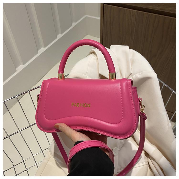 Trendy Urban Minimalist Shoulder Bag With Contrasting Stitching Details In Multiple Colors