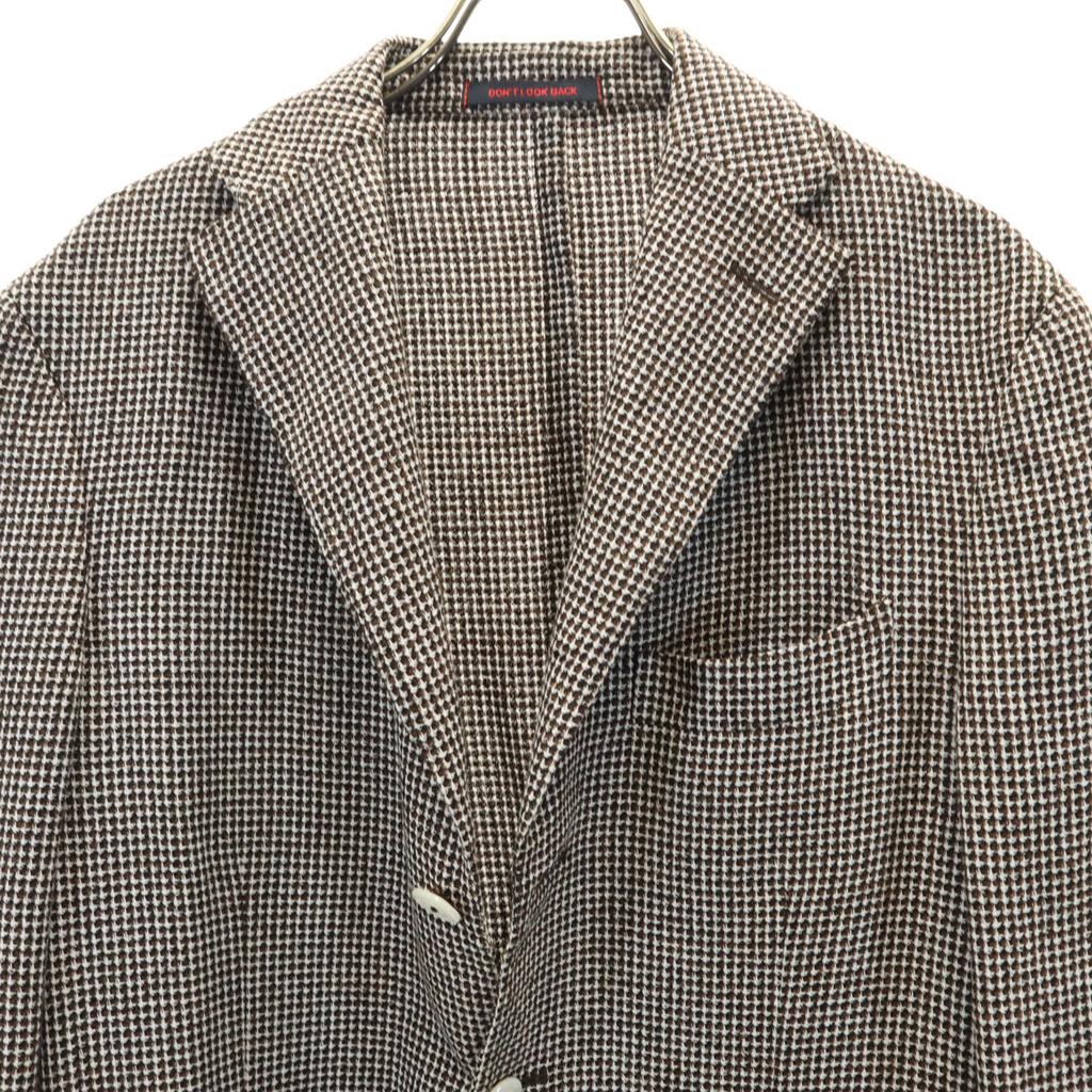 THE GIGI DON'T LOOK BACK Made In Italy Wool Blend Houndstooth Tailored Jacket Men's Used