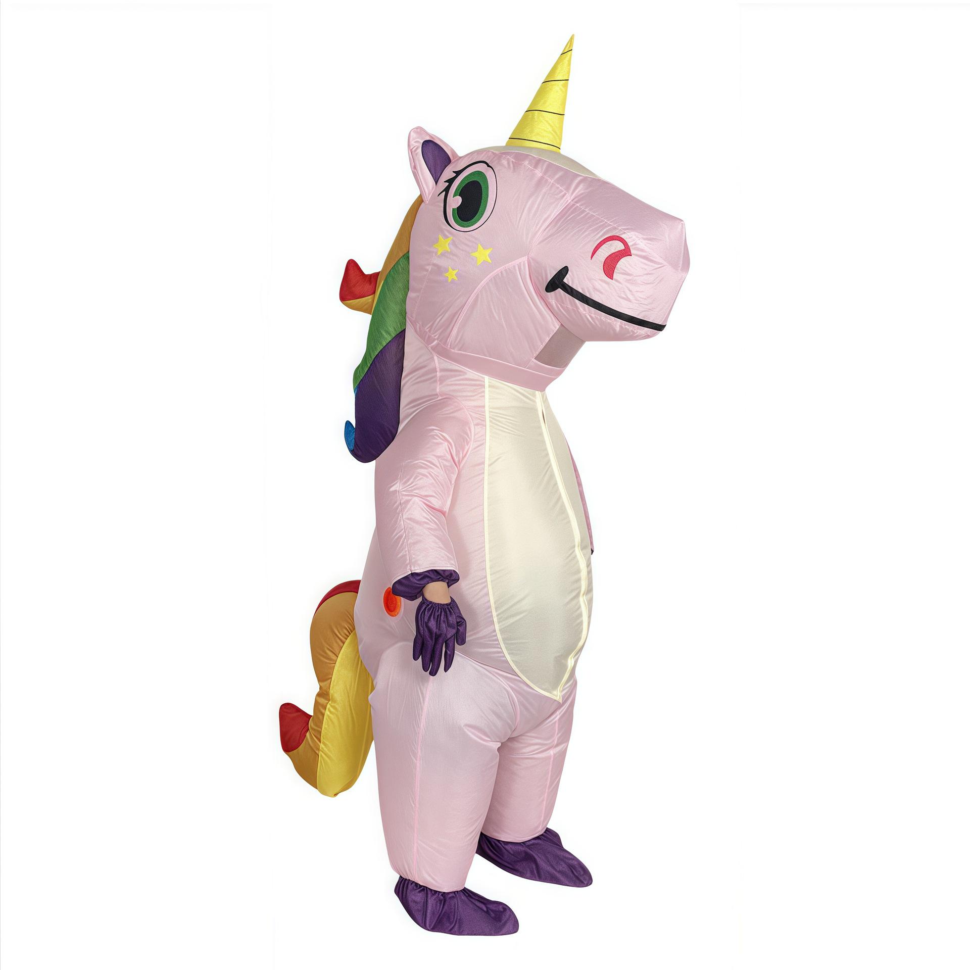 Inflatable Halloween Unicorn Costume for Horse Shows and Parties One Size