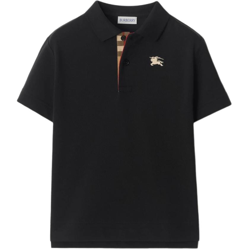 Burberry Polo Shirt Black Kids` 81173731