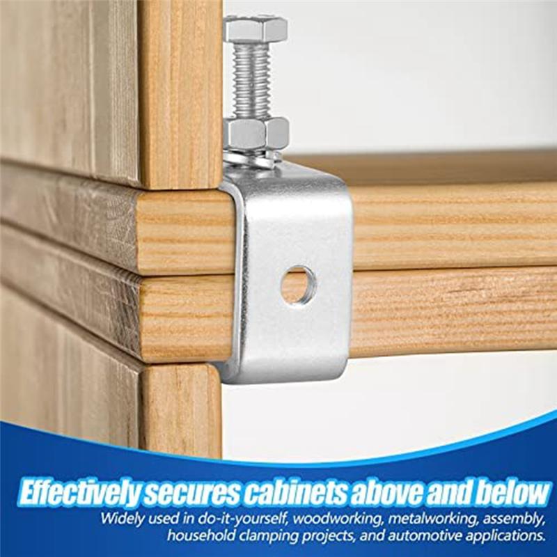 2025+ 10 Pcs Stainless Steel C Heavy Duty 1 3/16 Inch with Stable Wide Jaw Opening Small Screw for Metal Working Woodworking