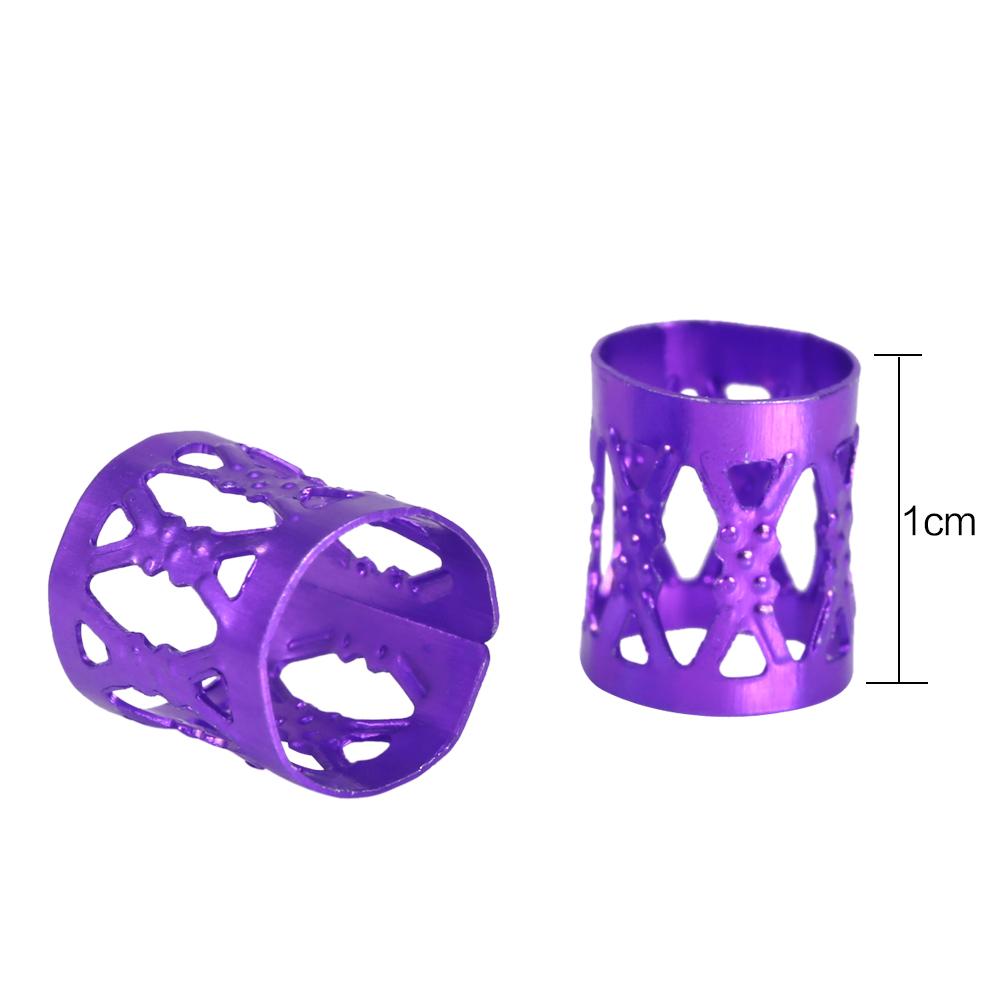 Hair Beads 100PCS/Bag New Colorful Hair Braiding Beads Rings Cuff Styling Decoration Tools 7 Colors Hair Braid Rings