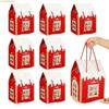 K1AE Christmas Wonderland Cottage Gift Box, House Shaped Gift Box Gifts and Enjoyment for Luxury Homes Red Christmas