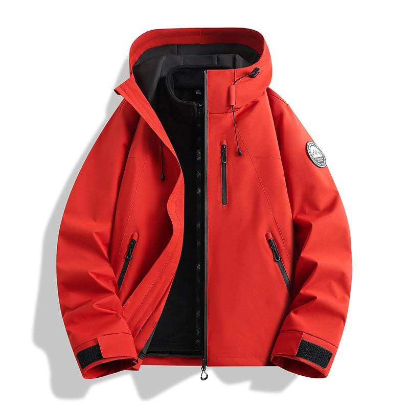 3-in-1 Waterproof Windproof Hiking Jacket With Fleece Liner Men Women Outdoor Mountain Trekking Travel Winter