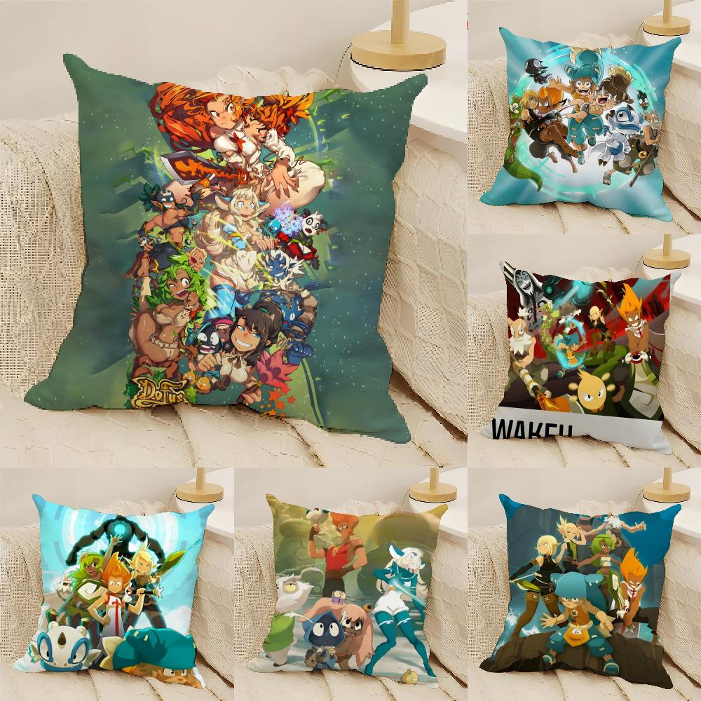 Internet Mmorpg Game W-Wakfu 1 Pillow Case Linen Pillow Case Sofa Home Decor Cushion Cover Cushion Cove