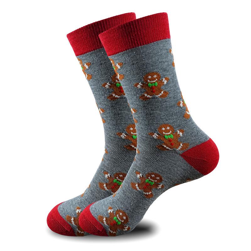 50 Christmas Stocking Styles: Autumn/Winter Cartoon Mid-Calf Socks, Perfect Holiday Gift