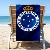Fc Emblem Printed Beach Towel, Super Soft Microfiber, Perfect Gift Birthday, for Pool, Beach, Travel, for family and friends