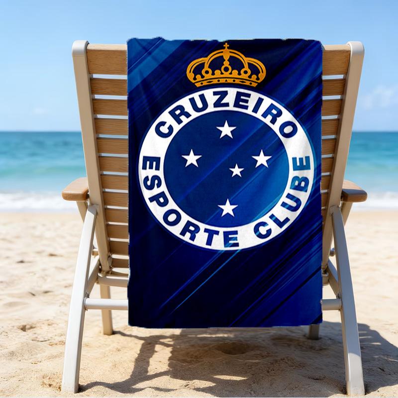 Fc Emblem Printed Beach Towel, Super Soft Microfiber, Perfect Gift Birthday, for Pool, Beach, Travel, for family and friends