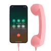 Retro-Telefonhörer Typ C Vintage Kabelgebundener Stecker in Handheld-Handy-Empfänger mit Lautsprecher und Mikrofon für Handy-Videoanrufe Besprechungen