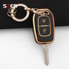 2 Buttons Tpu Key Case Cover Holder Keychain For Renault Duster Dokker Logan Stepway Clio 5 Ss2 For Dacia Sandero Stepway Logan