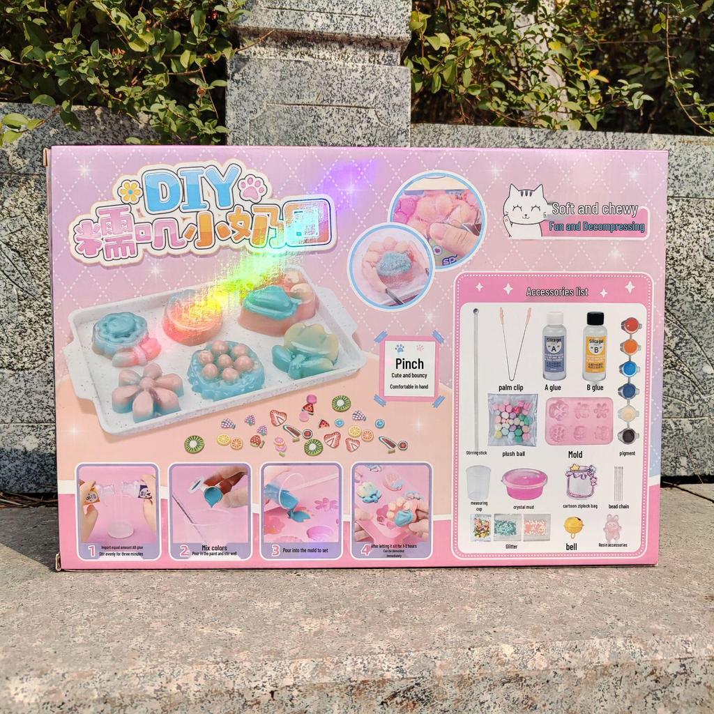 DIY Creative Glutinous Dumpling Decompression Squeeze Toy - Educational Gift for Girls