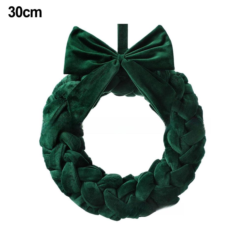 Feiertags-Türdekoration Weihnachtsdeko 30cm Klassischer Charme Exquisites Design Innen- und Außendisplay für Haustür