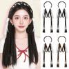Synthetic Bunny Ear Headband Ponytail Ballet Style Long Pony Tail Hairpieces  Cosplay