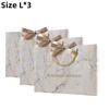 3pcsMarble Pattern Gift Bag Birthday Festival Party White Storage Tote Bag Gold Ribbon Baking Gift Packaging Paper Bag