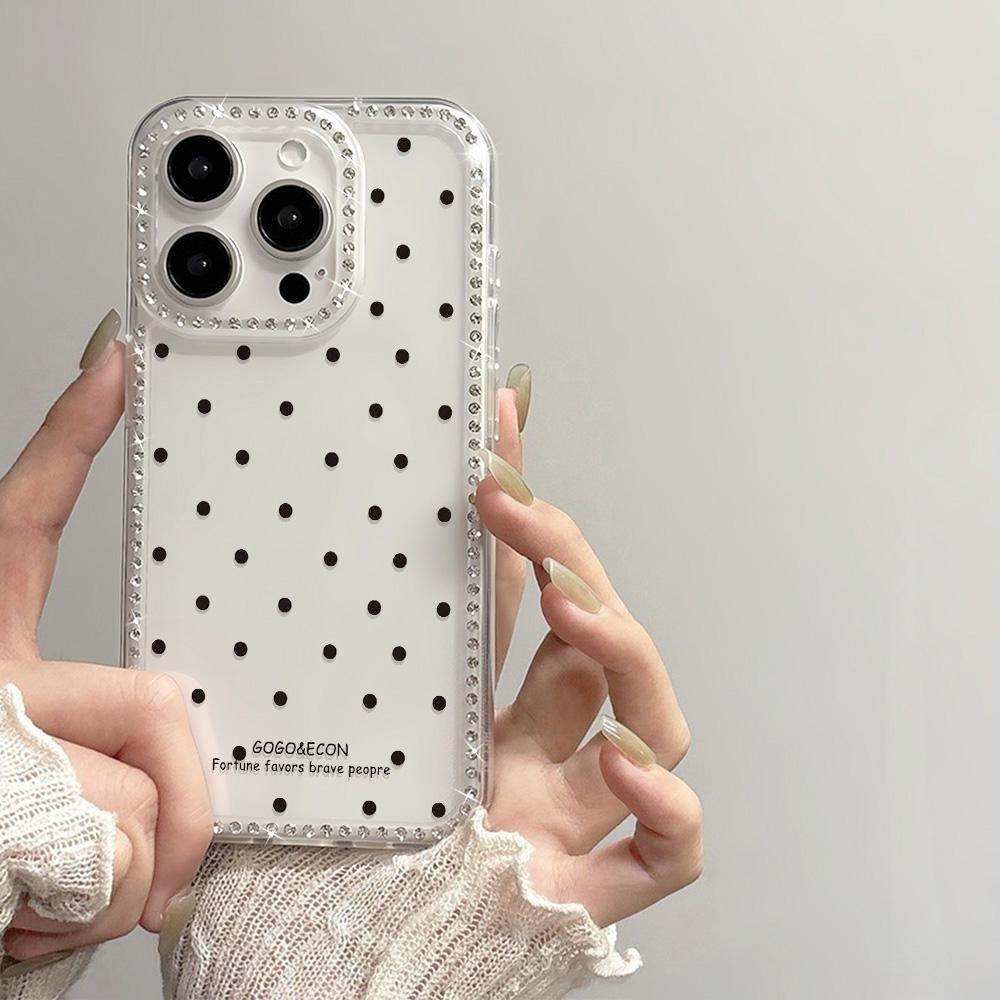 Bracelet Chain Phone Case For iPhone 17 16 15 13 14 for 17Air 17 12 14 16 Pro 17 14 16 Pro Max Sparking Diamond Cute Pattern Hard Cover With Lanyard