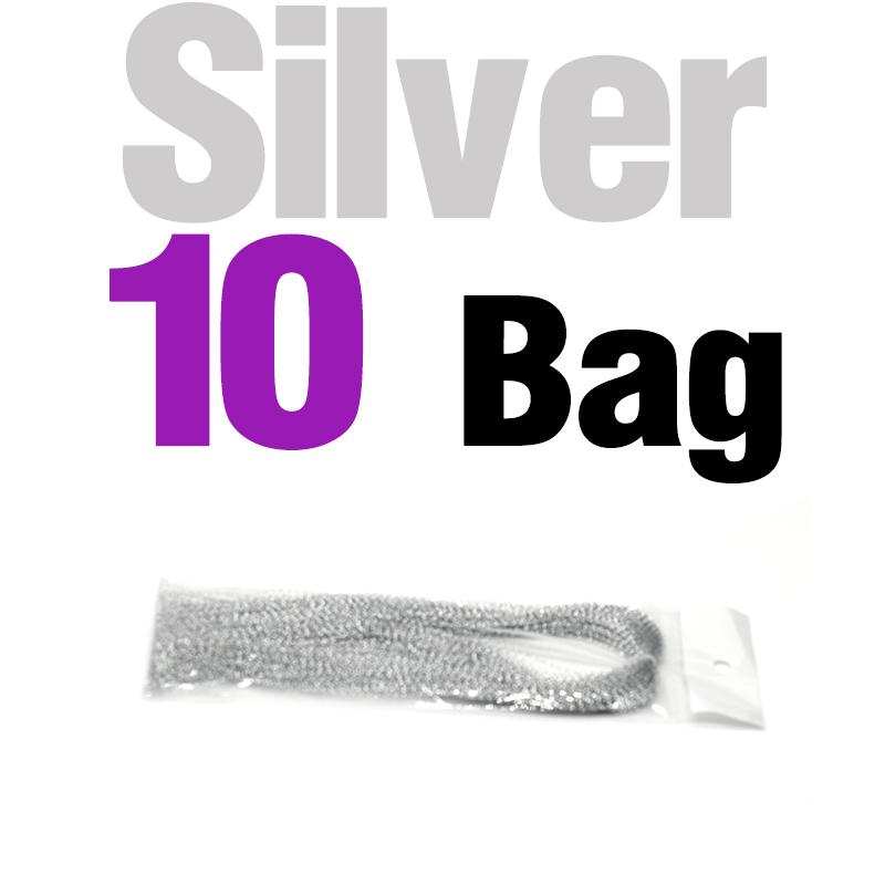 MNFT 10Bags Fly Tying Materials Muti-color Fly Fishing Crystal Flash Flashabou Tinsel for Making Fly Fishing Lur