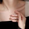 Butterfly Necklace Women'S Collarbone Chain Niche Design Light Luxury Year-Old High-End Pendant Premium Durable