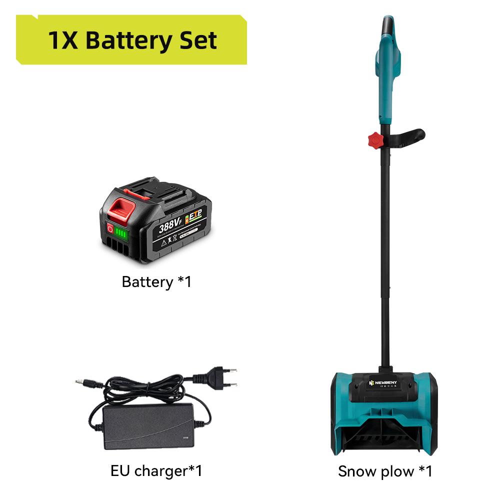 Newbeny Elektrisk Sammenleggbar Snøplog Trådløs Oppladbar Elektrisk Snøfreser Gårdsplass Gate For Makita 18V-21V Batteri