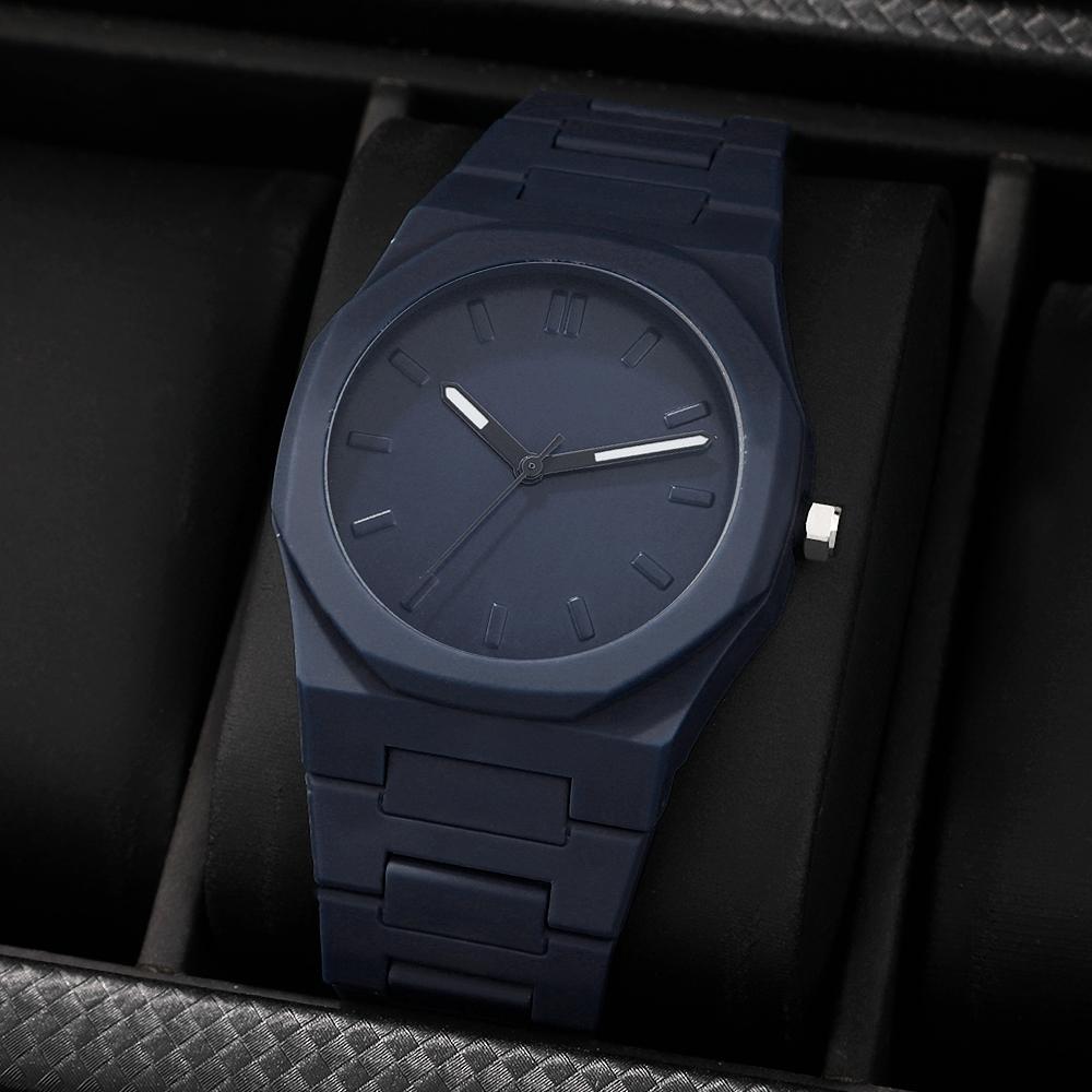 

3/4 Pcs Set Personalized and Casual Men s Quartz Watch Set - Round Dial, PU Leather Strap, The Best