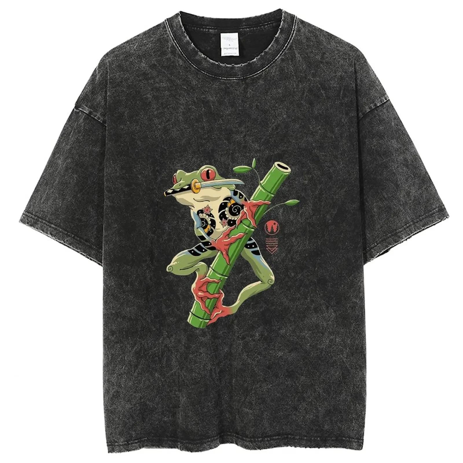 

Футболка Everybody Croaks Mushroom Frogs с принтом, с коротким рукавом, из стиранного хлопка, джинсовая, мужская, Y2K, одежда, топ 3XL