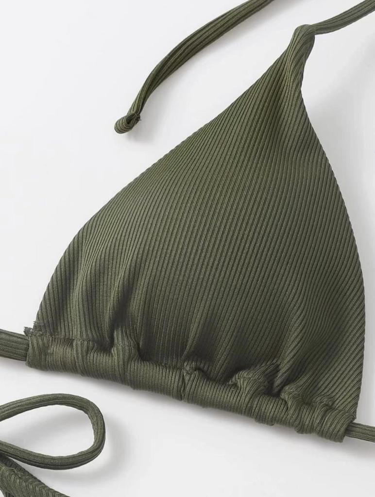 2025 European-American Sexy Three-Piece Bikini Women's Beach Swimwear