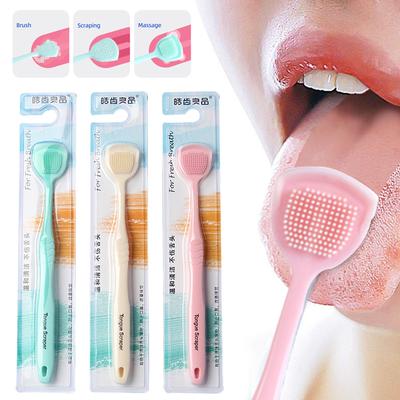 1 stücke Schaber Für Zunge Reinigung Silikon Dental Zunge Schaber Doppel-seitige Zunge Schaben Werkzeuge Mundhygiene Liefert