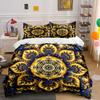 Golden Fractal Elegance. Bedding Sets Duvet Covers Pillowcases(1* Duvet Cover 2* Pillowcases Without Duvet Insert)