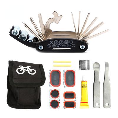 Bicycle Repair Tools Kit Bike Accessories Multi Tool Set With Pump Tire Patch Portable Mountain Road Bike Tire Repair Tool Set