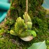 Balcony Bird Decor 3Pcs Resin Hanging Ornament, Hand-Painted Figurine with Jute String, Weather Resistant Garden Accents Weatherproof Outdoor