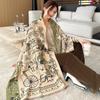 Thickened Double-sided Imitation Cashmere Scarf Shawl Retro Carriage Fashionable Imitation Cashmere Scarf for Women