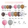Cow Pattern Pink Balloon Decoration Set Birthday Party Party Store Decoration Balloon Background Arrangement