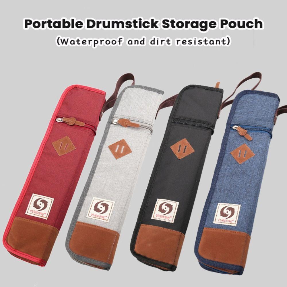 Large Capacity Drumstick Storage Pouch Portable Drum Stick Holder Drumstick Protector Case
