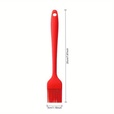 1 pennello per imbastitura in silicone: Utensile da cucina per uso alimentare, pennello da pasticceria per barbecue staccabile e resistente alle alte temperature.