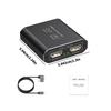 USB To HDTV Splitter 1080P@60Hz Resolution 1 IN 2 OUT Double HDTV Adapter Support Extended for PC Desktop