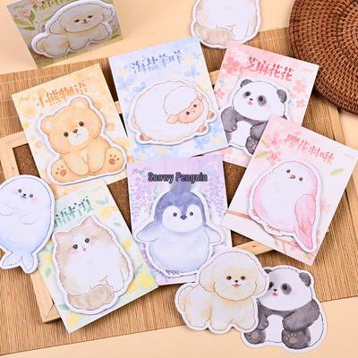 Adorable Animal Sticky Notes: Reusable Student & Office Message Markers