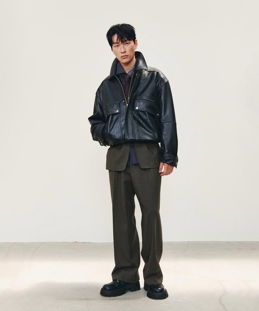 STUDIO TOMBOY [Men] Double-Pleated Slacks Pants_Khaki 9155331554