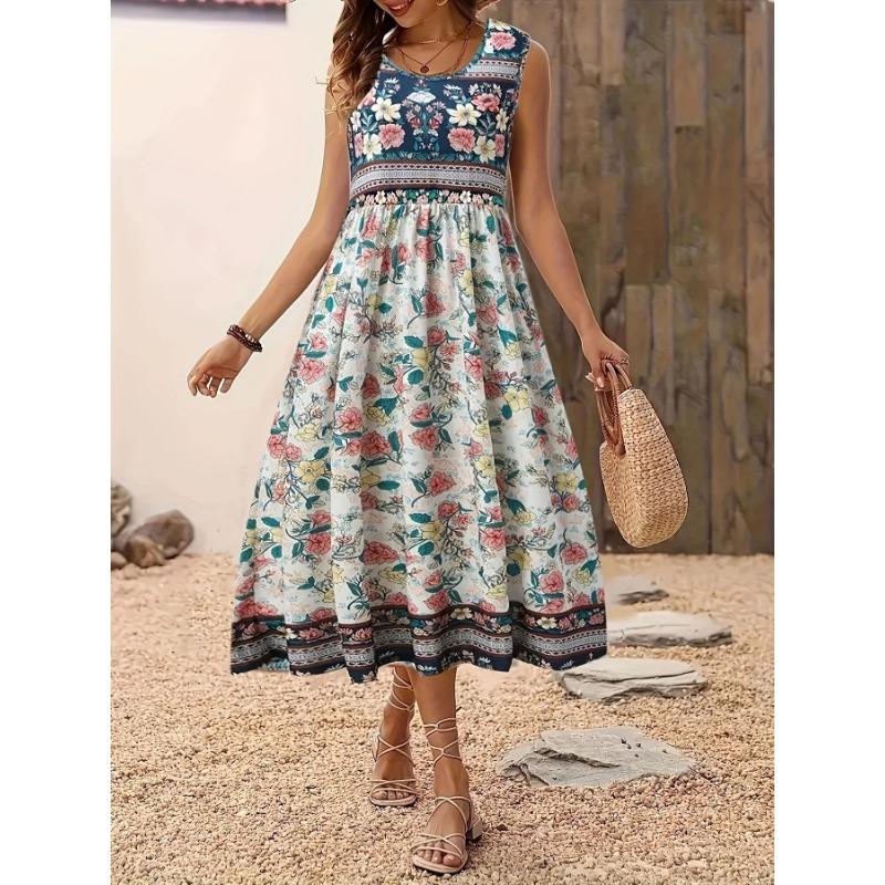 

Летнее женское повседневное платье без рукавов с капюшоном и принтом 1XL ярко-розовый