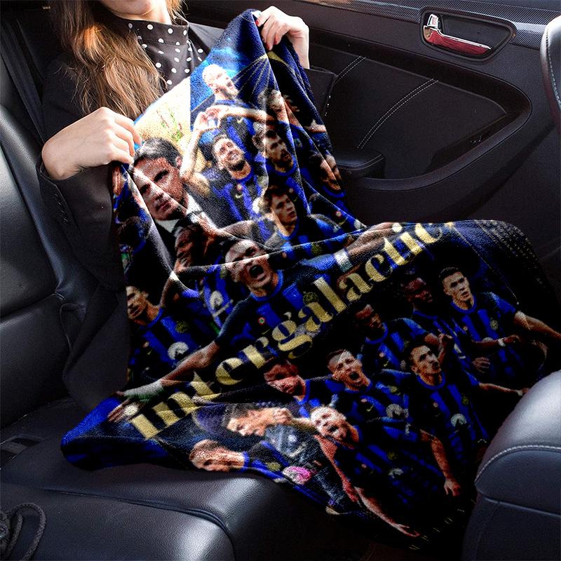 Famous F.C. Internazionale Milano football player Lautaro Martínez blanket Soft four season home bed office travel outdoor warm blanket L10