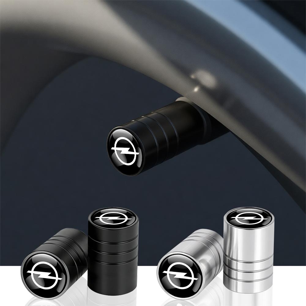 Q1021Car Wheel Tire Valve Caps Rim Cover Badge Auto Accessories For Opel Astra K H G J Insignia Corsa Tigra Zafira Mokka Vectra C Opc