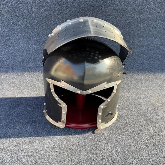 Mittelalterlicher Ritter Barbuta Helm Voll funktionsfähiges Visier Tragbarer Barbuta Helm Rollenspiel, LARP, Ausstellung Bestes Geschenk für ihn
