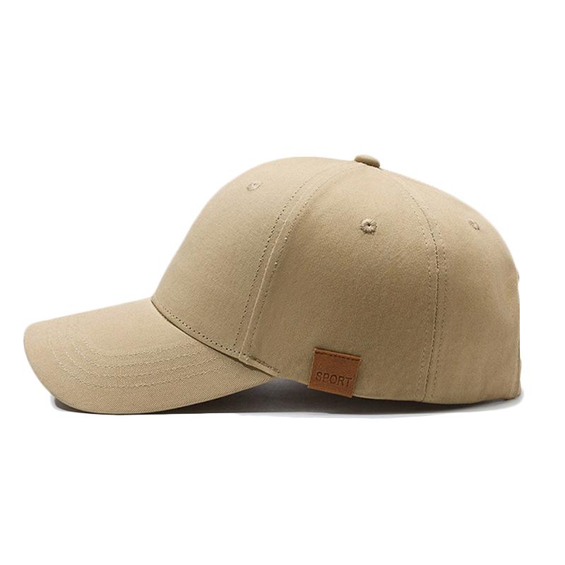 Large Size Men's Baseball Cap Solid Color Sunscreen Sun Hat Outdoor Male Snapback Hat Visor Hats Fishing Hat Peak Cap